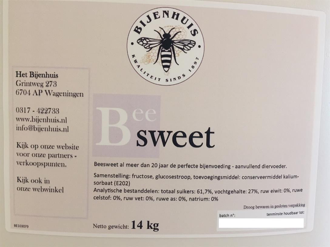 Beesweet - Emmer 14kg (wordt niet verzonden) (1);Beesweet - Emmer 14kg (wordt niet verzonden) (2)