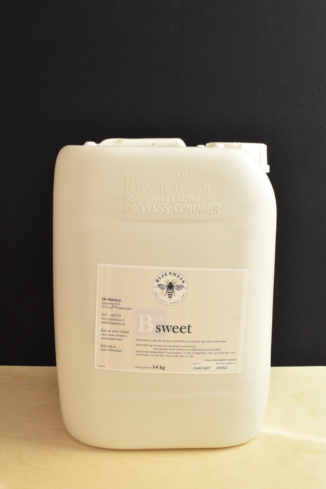 Beesweet (suikerwater) jerrycan 14kg (wordt niet verzonden);Beesweet - Jerrycan 14kg (1);Beesweet - Jerrycan 14kg (2)