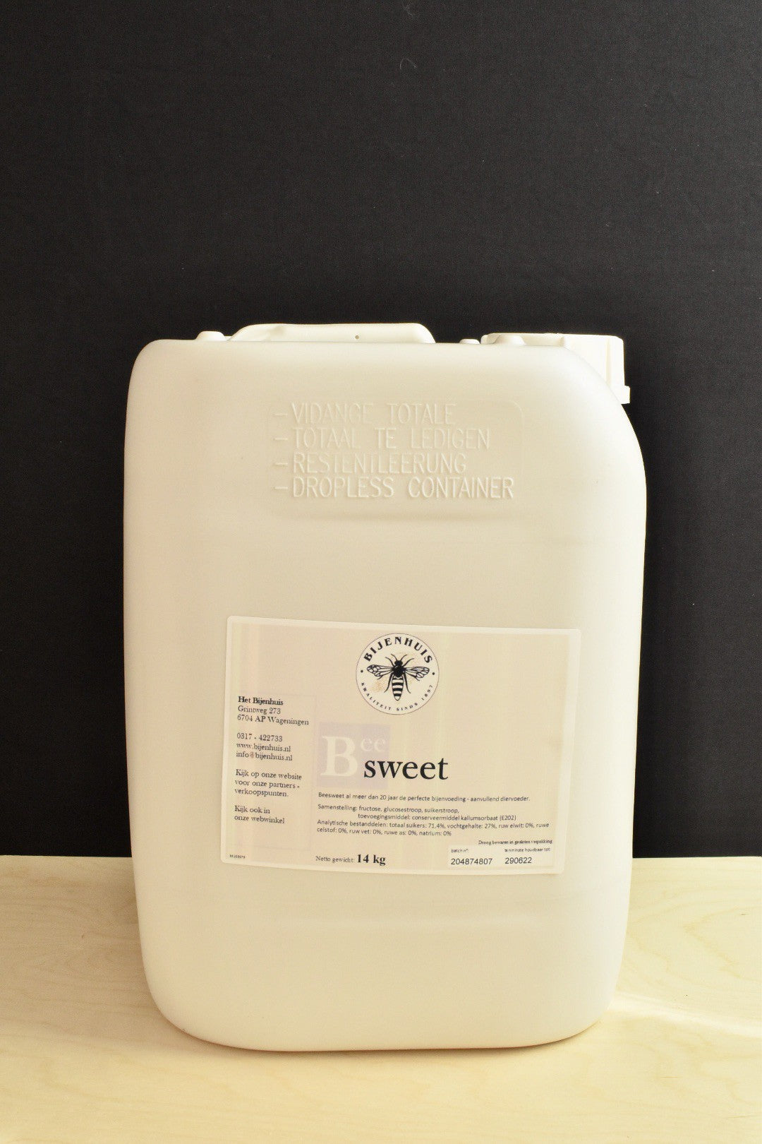 Beesweet (suikerwater) pallet 60 cans a 14 kg;Beesweet Pallet 60 Cans A 14Kg / Gratis Geleverd