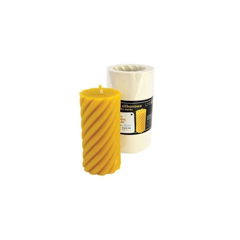 Gietmal kaars cilinder gedraaid hoog