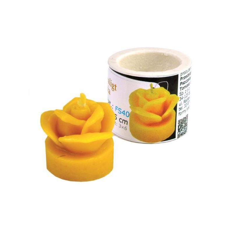 Gietmal kaars theelichtje roos