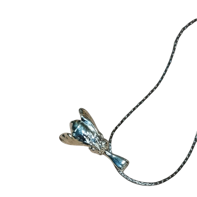 Ketting met Echte Honingbij, verguld met 24K goud of fijnzilver