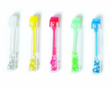 Merkplaatjes 100 stuks in buisje zonder nummer