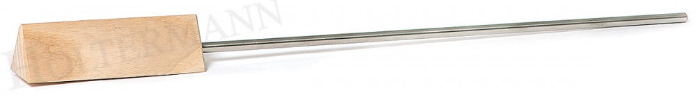 Honingroerder Hout Met Rvs Staaf;Honingroerder hout met rvs staaf