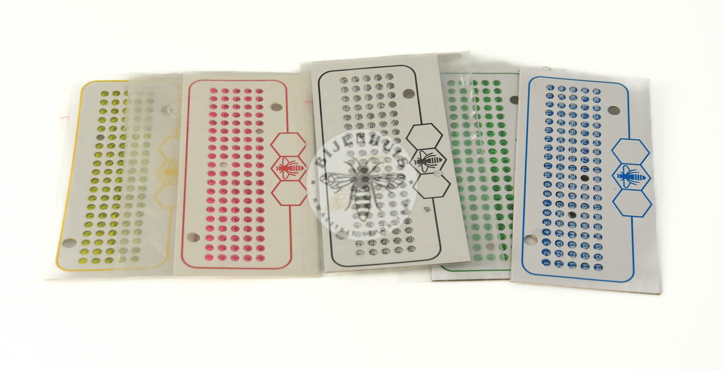 Merkplaatjes 100 stuks met nummer