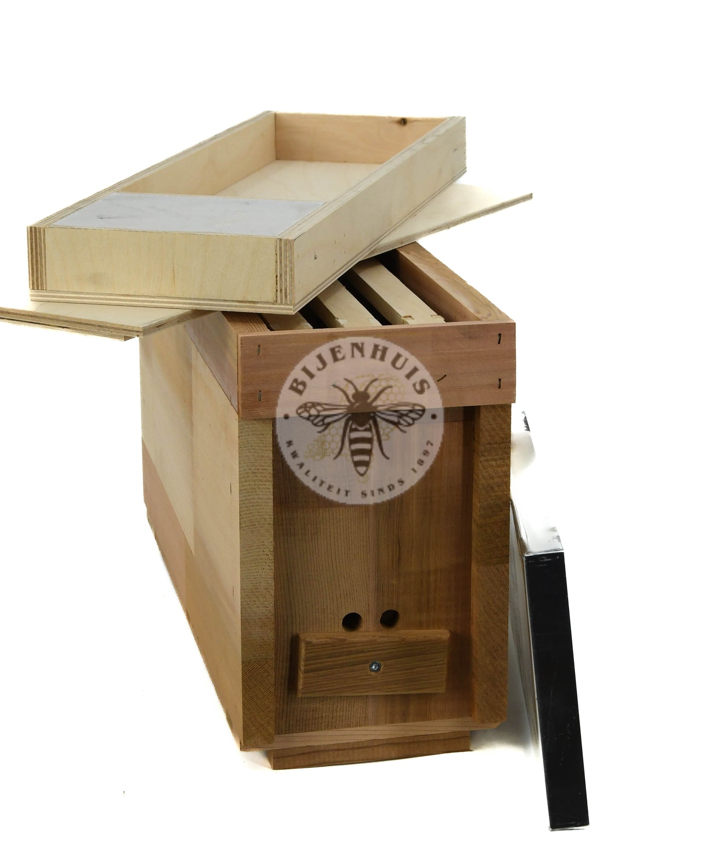 Drieramer Red Cedar met hardhout gaasbodem Compleet;Drieramer Red Cedar met hardhout gaasbodem Compleet