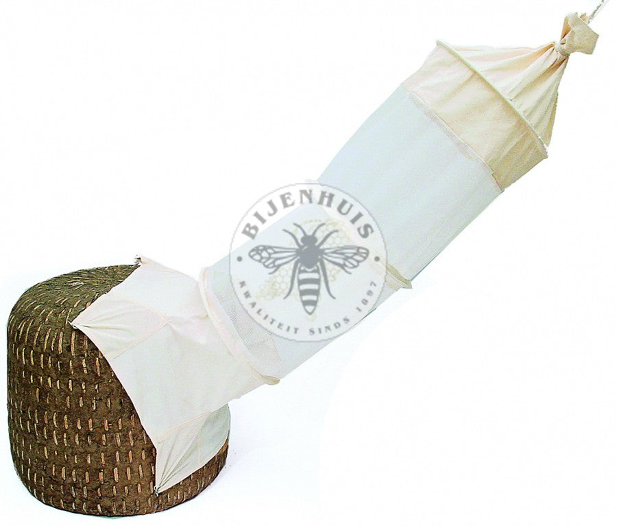 Zwermvangzak voor korf