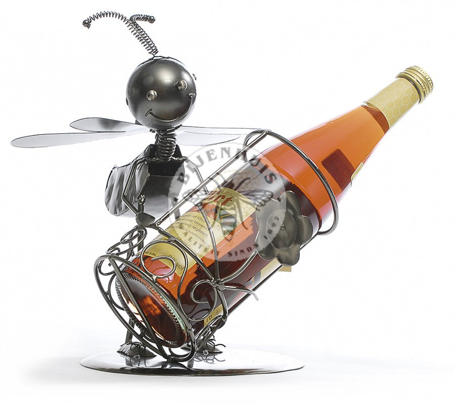 Wijnfleshouder Metalen Bij