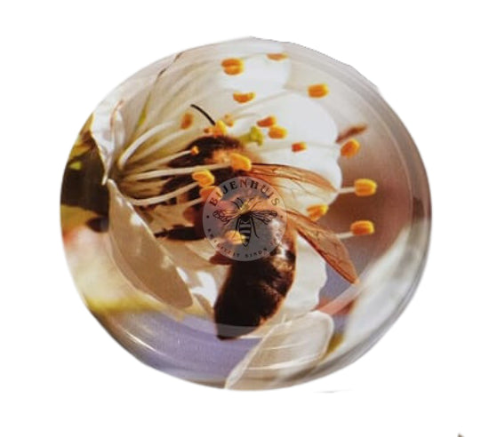 Deksel 63mm Bij op Witte Bloem