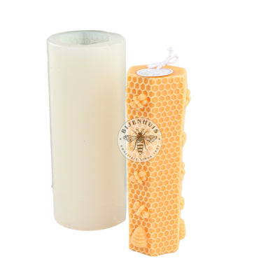 Gietmal zeskant met bijtjes en korfjes