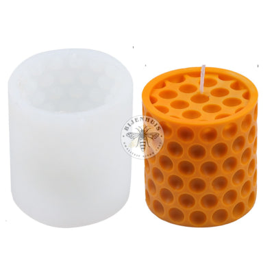 Gietmal Cilinder Gaatjesmotief Klein