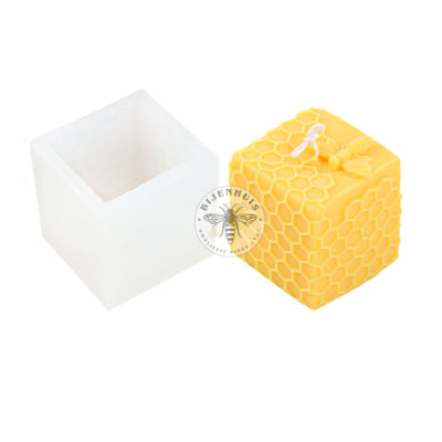 Gietmal Kubus Raatmotief met Bijtje