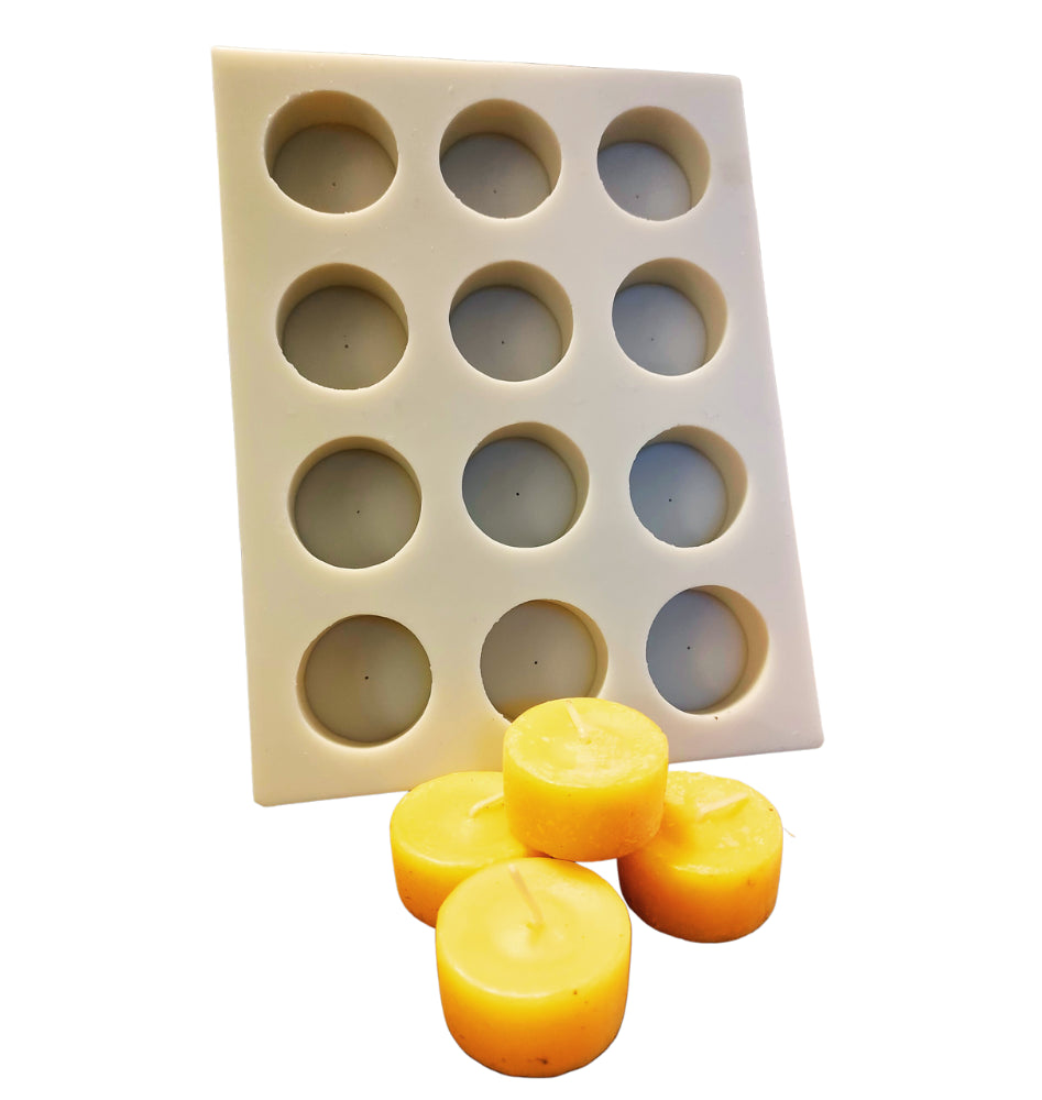 Gietmal voor 12 kleine theelichtjes