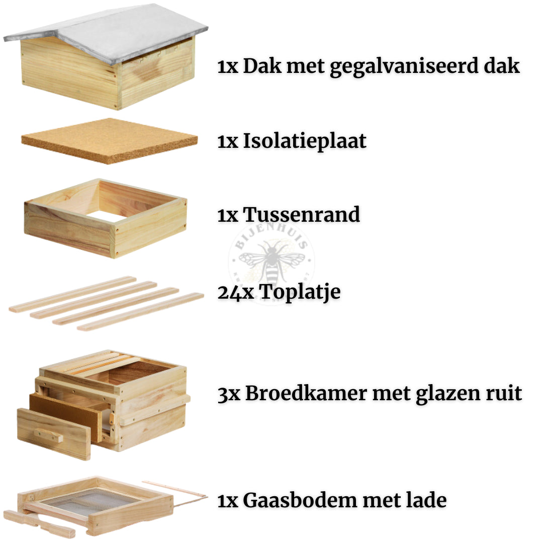 Warre Kast Compleet met Gegalvaniseerd Dak;Warre Kast Compleet met Gegalvaniseerd Dak