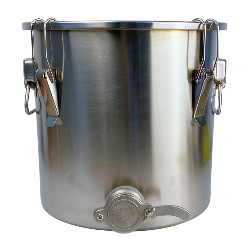 Aftapvat RVS Met Hevelsluiting 25kg