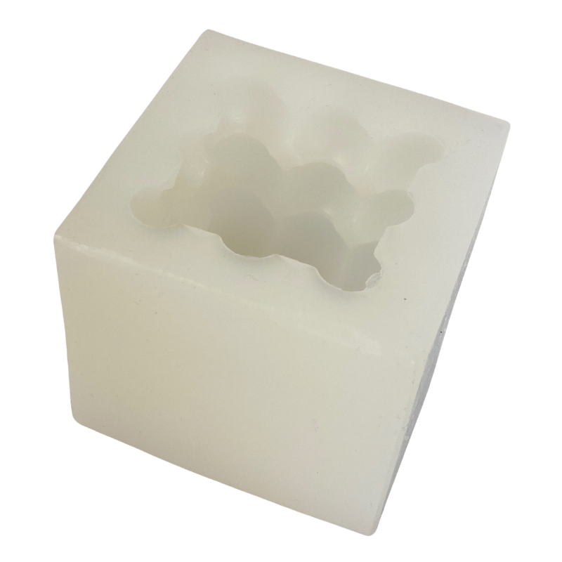 Gietmal Vierkant Bolletjes Klein