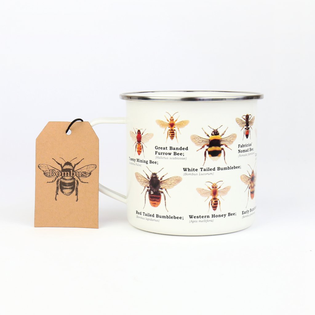 Mok met bijensoorten