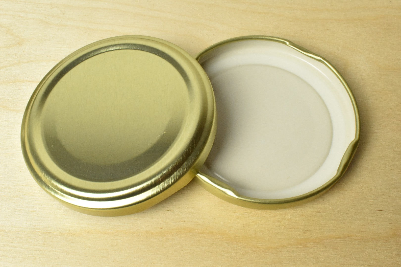 Deksel Effen Goud 63mm;Deksel Effen Goud 63mm 24 st