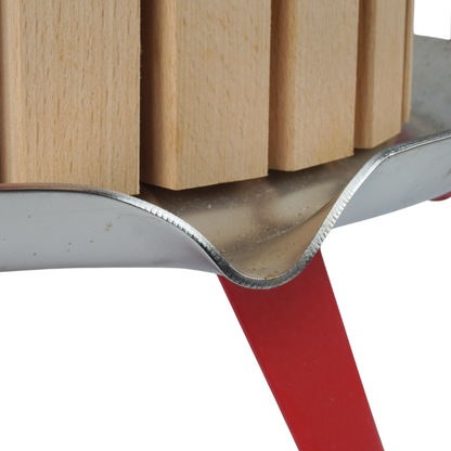 Honingpers rvs met hout
