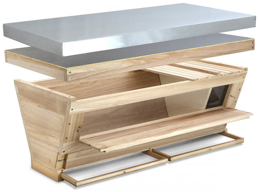 Top Bar hive compleet met kijkraam;Top Bar hive compleet met kijkraam;Top Bar hive compleet met kijkraam