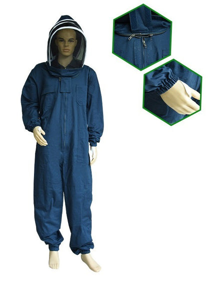 Imkeroverall met Engelse Kap Gekleurd 100% Katoen;Imkeroverall met Engelse Kap Gekleurd 100% Katoen