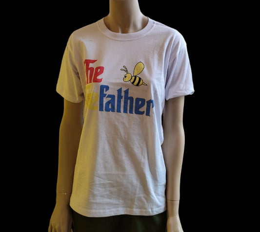T-Shirt Print Wit - Bee Father;T-Shirt Print Wit - Bee Father;T-Shirt Print Wit - Bee Father