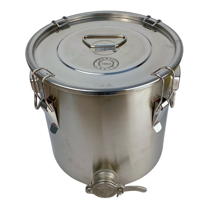 Aftapvat RVS Met Hevelsluiting 25kg