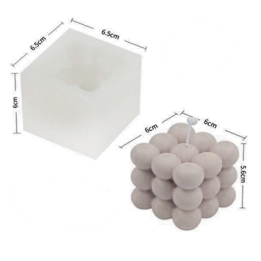 Gietmal Kubus Bolletjes Klein