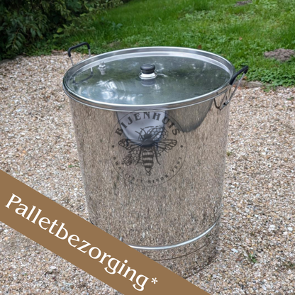 Stoomwassmelter rvs rond