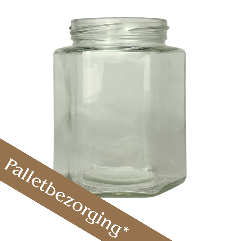 Doos Hexagonale Potten 500ml | 52st, met gratis deksels