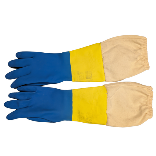 Imkerhandschoenen latex blauw